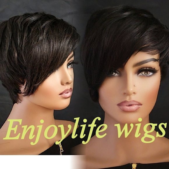 wowfactor celebrity pixie 100% human hair wig